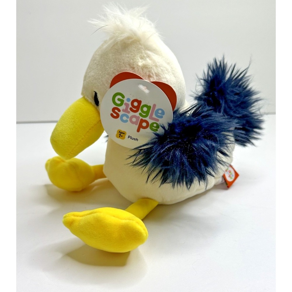 Giggle Scapes Pelican Bird Plush New Sitting 6" tall Stuffed animal Target